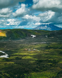 Scenic view of landscape against sky