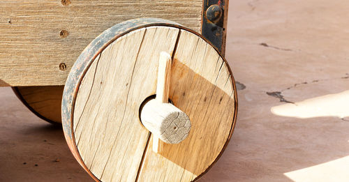 High angle view of decoration on table