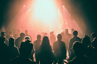 Crowd at music concert