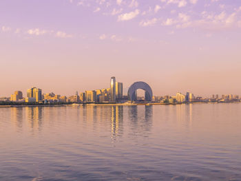 View of city at waterfront