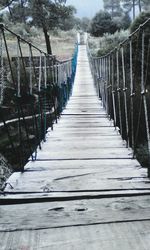 Wooden footbridge