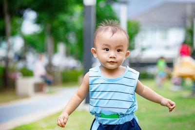 Portrait of cute boy