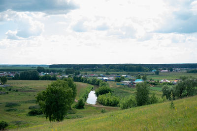 Scenic view of landscape against sky