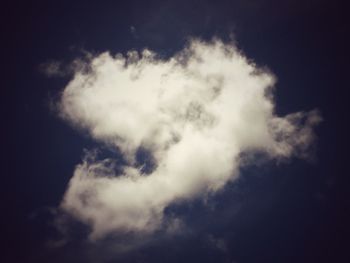 Low angle view of cloudy sky