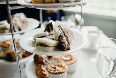 Close-up of food on table