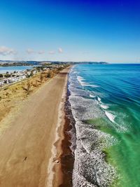 Panoramic view of beach against sky