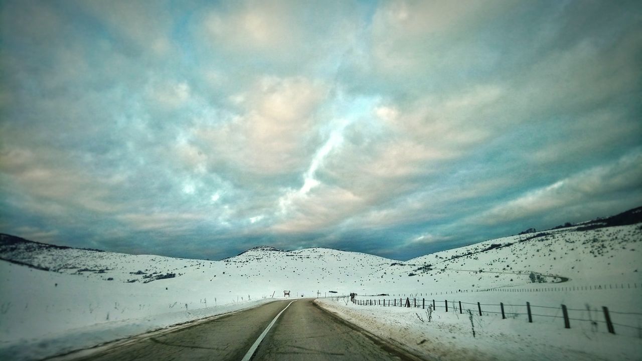 PANORAMIC VIEW OF ROAD AGAINST SKY