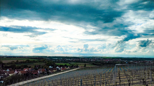 Panoramic view of landscape against sky