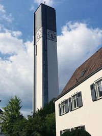 Low angle view of building against sky