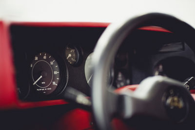 Close-up of vintage car