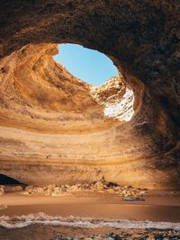 Rock formations at seaside