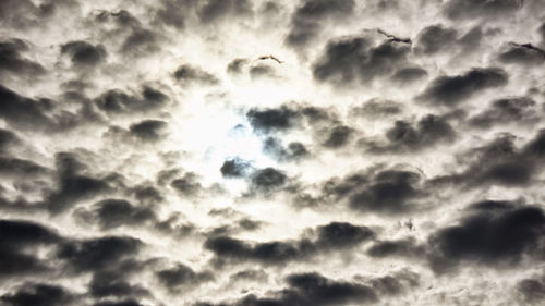 Low angle view of clouds in sky