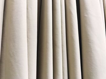 Full frame shot of white curtain