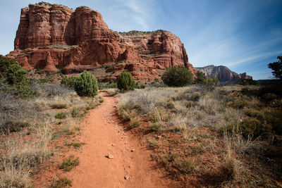 View of rock formations