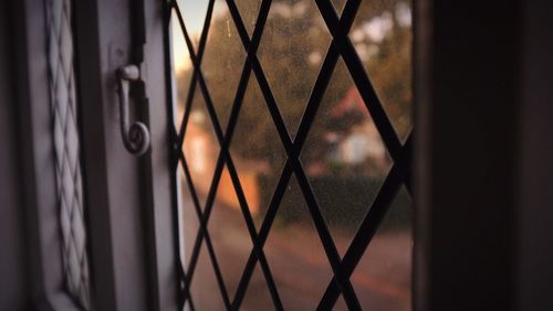 Close-up of metal door