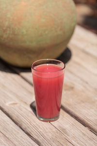 Close-up of drink on table