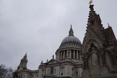 Low angle view of cathedral against cloudy sky