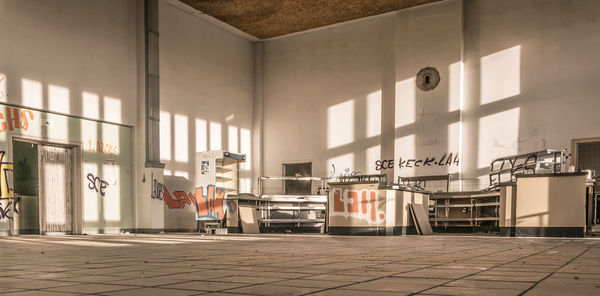 Interior of empty building