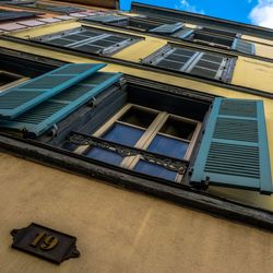 Low angle view of building against sky