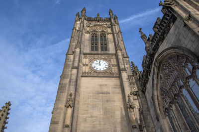 Low angle view of historical building against sky