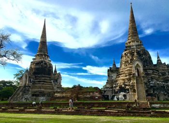 View of temple against sky