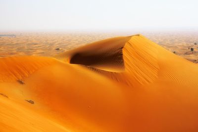 Scenic view of desert against sky