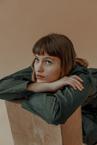 Portrait of young woman