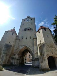 Low angle view of historical building