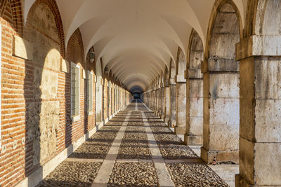 Empty corridor of building