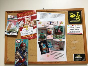 Close-up of text on stone wall