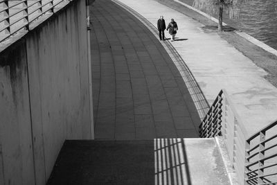 People walking on road