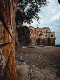 Low angle view of old building