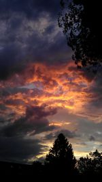 Low angle view of cloudy sky