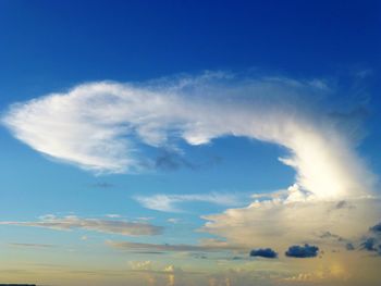 Low angle view of clouds in sky