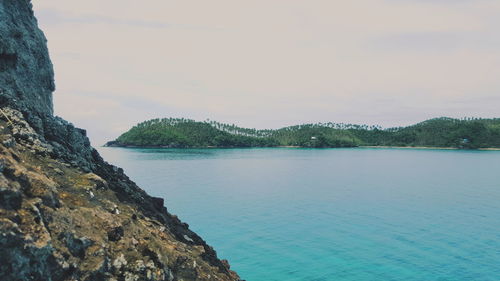 Scenic view of calm sea against sky