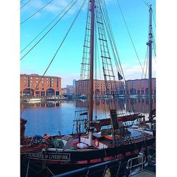 Boats in harbor