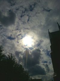 Low angle view of cloudy sky