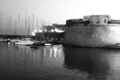 View of boats in water