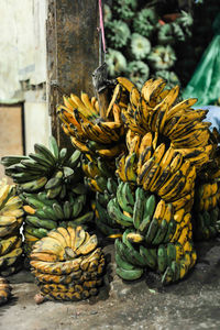 Close-up of fruits for sale at market stall