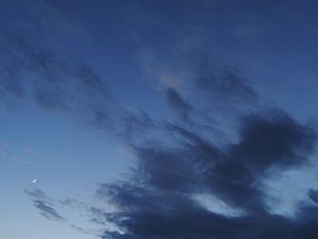 Low angle view of clouds in sky