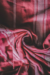 Full frame shot of pink fabric