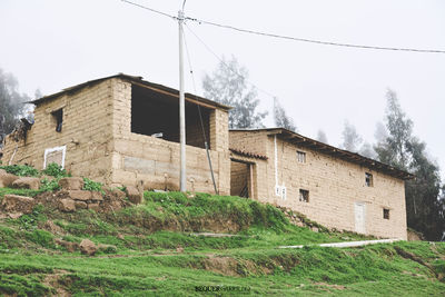 View of built structure against clear sky