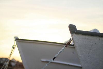 Close-up of built structure against sky