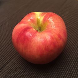 High angle view of apple