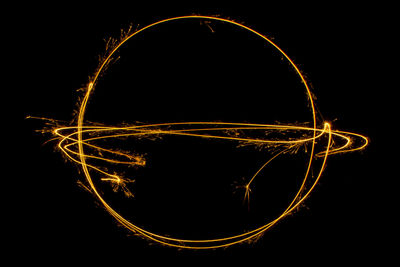 Blurred motion of fire against blurred background
