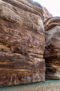 Rock formations in sea