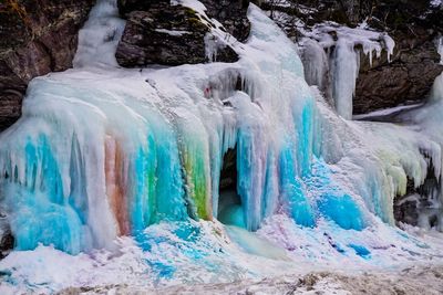 Panoramic shot of water in winter