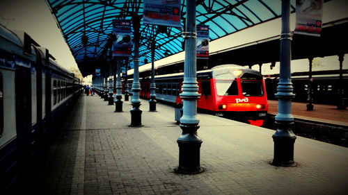 Train on railroad track