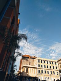 Low angle view of buildings against sky