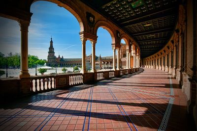 View of corridor of building